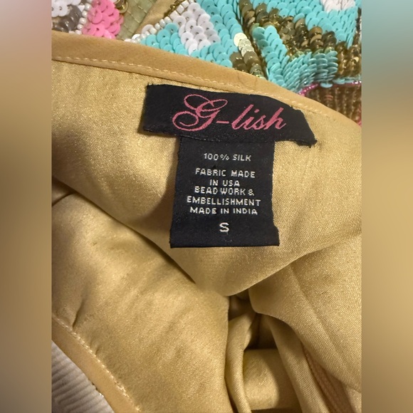 G-list Sequin Embellished Multicolor Cocktail Dress - Picture 6 of 10